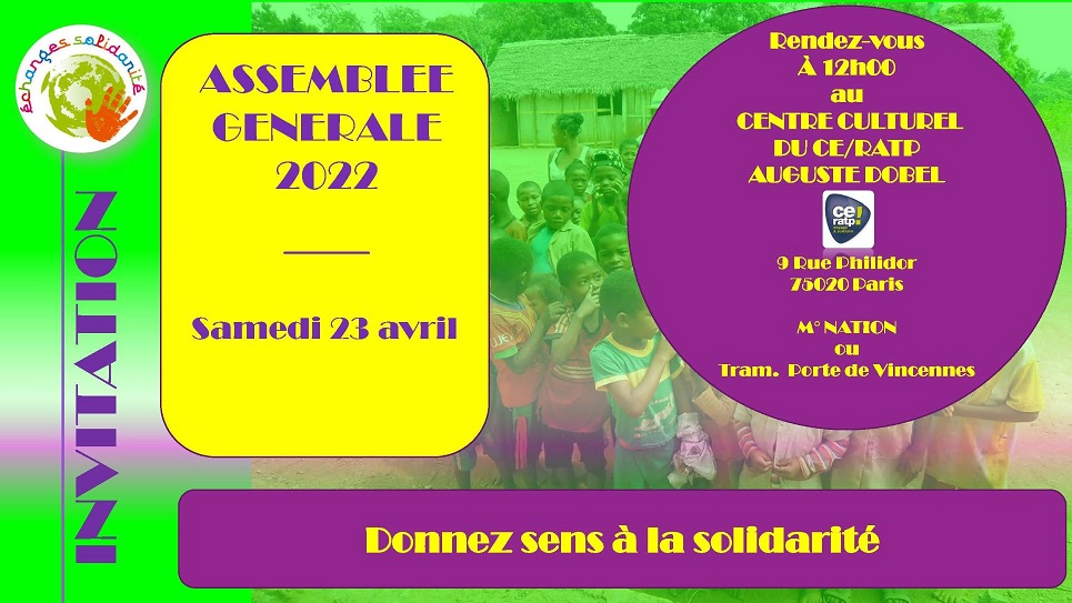 INVITATION ASSEMBLEE GENERALE 2022